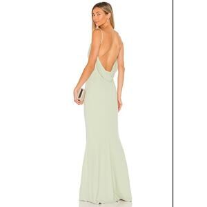 Katie May Light Green Backless Dress